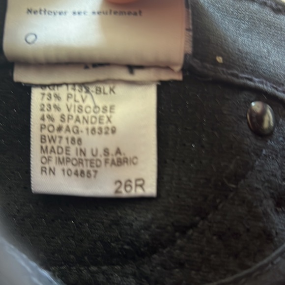 AG Black Sequined Jeans Size 26R. In good condition. No holes, no tears - Picture 4 of 5